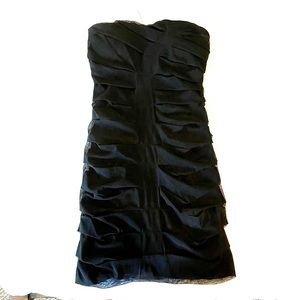 Black strapless mini dress (medium fit)